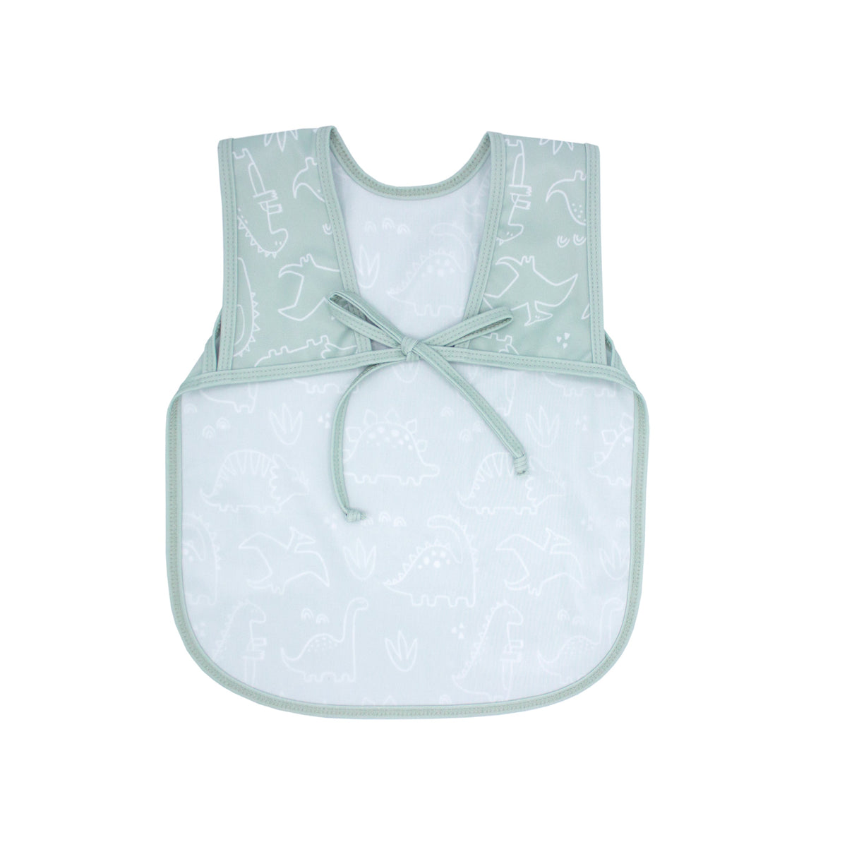 Dino Friends - Sage Bapron SALE **PRESCHOOL SIZE ONLY**