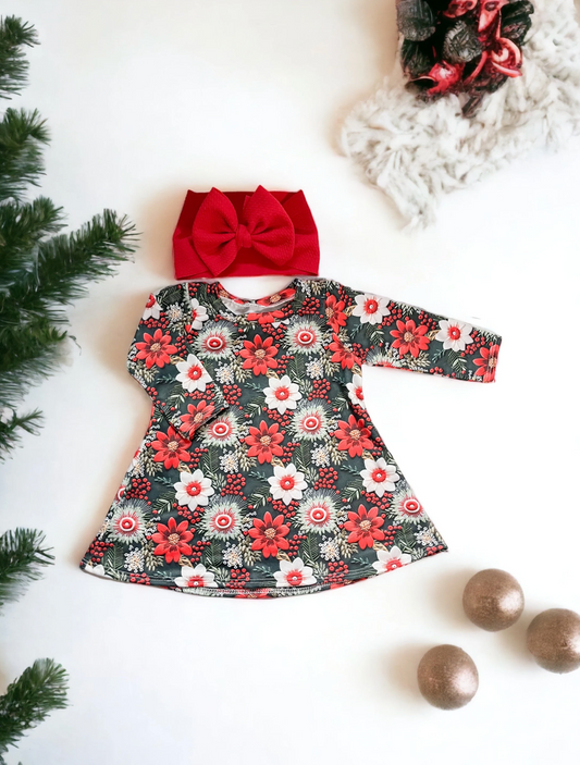 Christmas Floral Dress