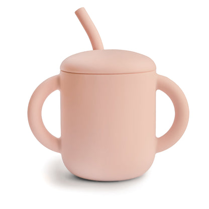 Silicone Training Cup + Straw