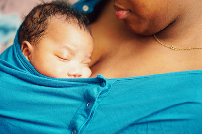 Blue Mommy Labor and Delivery Nursing Hospital Gown