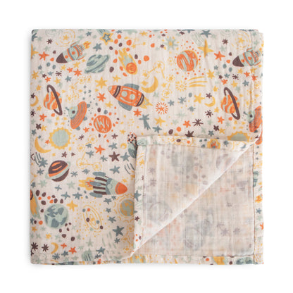 Organic Cotton Muslin Swaddle Blanket