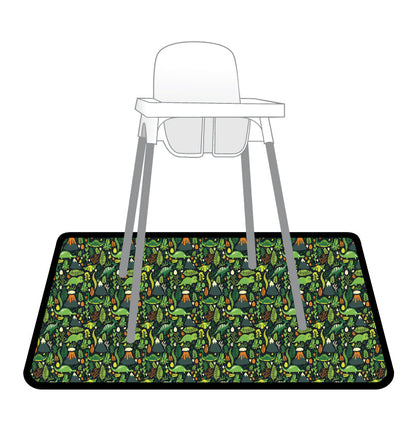 Dino Days Splash Mat - A Waterproof Catch-All for Highchair Spills and More! SALE