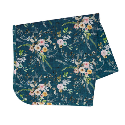 Boho Floral Splash Mat - A Waterproof Catch-All for Highchair Spills and More!
