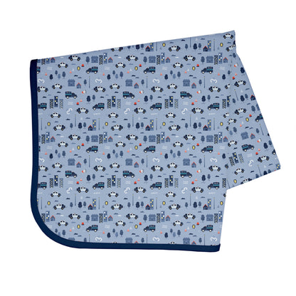 Be Brave - Police Patrol Splash Mat - A Waterproof Catch-All for Highchair Spills and More!