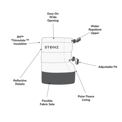 Stonz Baby Puffer Booties
