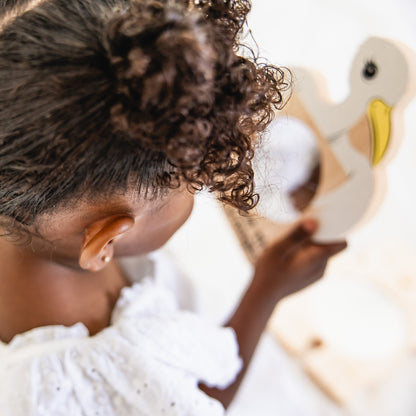 Look at ME! Little Explorers Baby's First Mirror - Friendly Stork | Made in the USA 🇺🇸