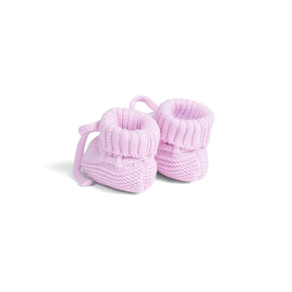 Knitted Booties in Lilac