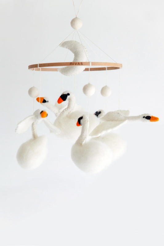 Swan Crib Mobile