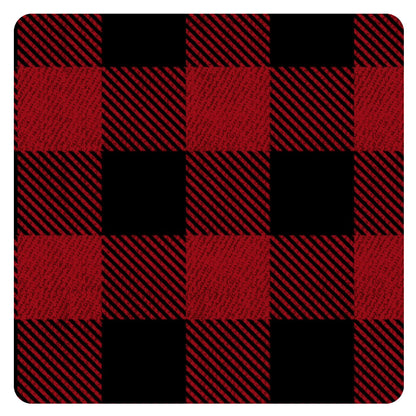 Red Buffalo Plaid Splash Mat - A Waterproof Catch-All for Highchair Spills and More!