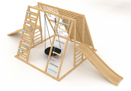Wooden Roller Slide - Add on (Climber Not Included)