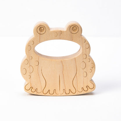 Soothing Frog Teether with Organic Cotton Bag | Made in the USA 🇺🇸