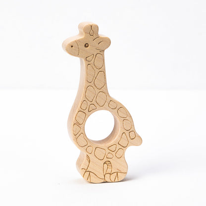 Soothing Giraffe Teether with Organic Cotton Bag | Made in the USA 🇺🇸
