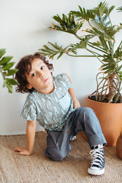 Bamboo Blend Short Sleeve Pocket Tee – Blooming Saguaro