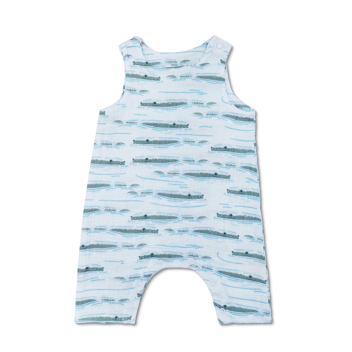 Muslin Snap Jumpsuit - Alligator Isle