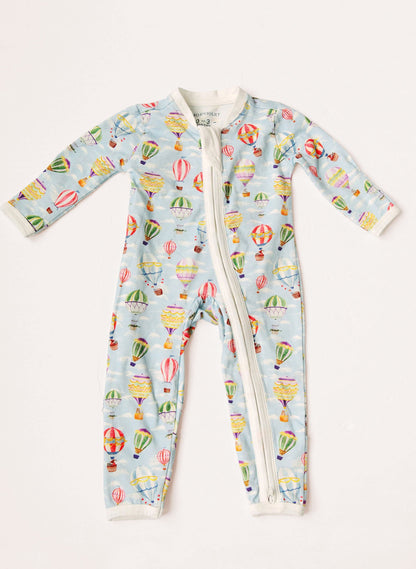 Baby Zippered One-Piece - Up, Up & Away