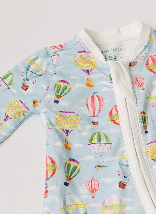 Baby Zippered One-Piece - Up, Up & Away