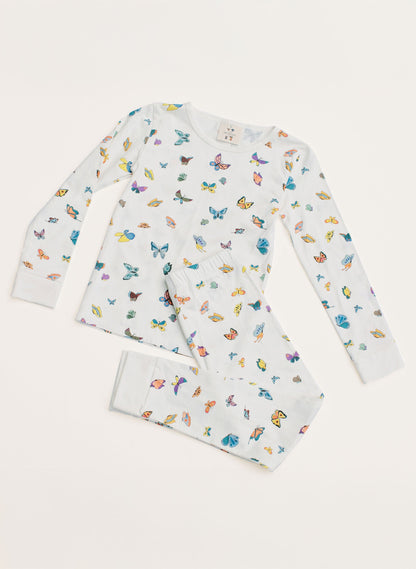 Children's Two Piece Organic Pajamas - Madame Butterfly