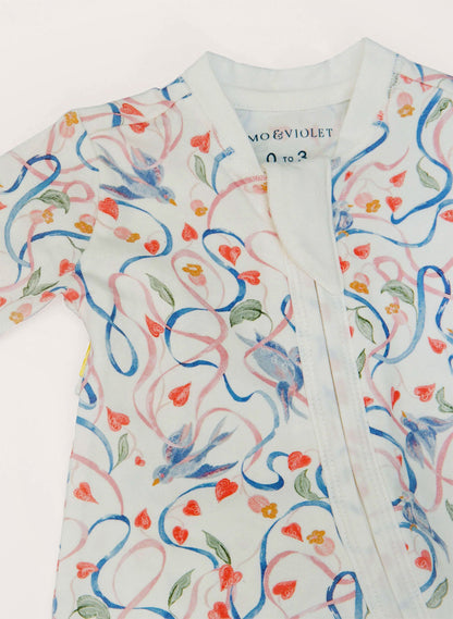Baby Zippered One-Piece - Songbird
