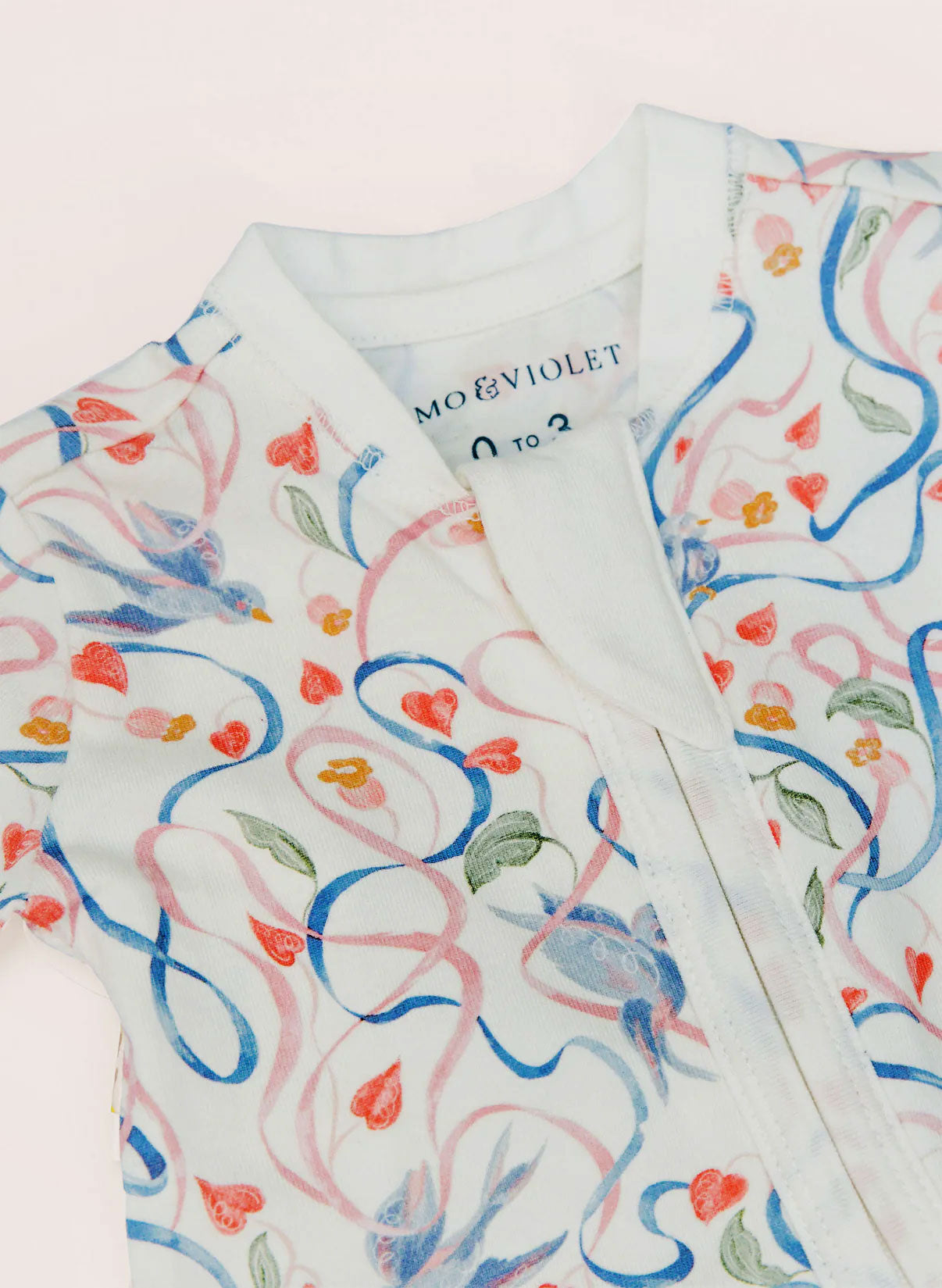 Baby Zippered One-Piece - Songbird