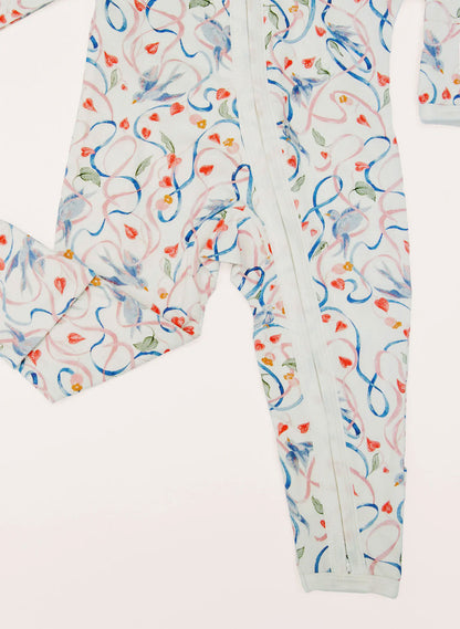 Baby Zippered One-Piece - Songbird