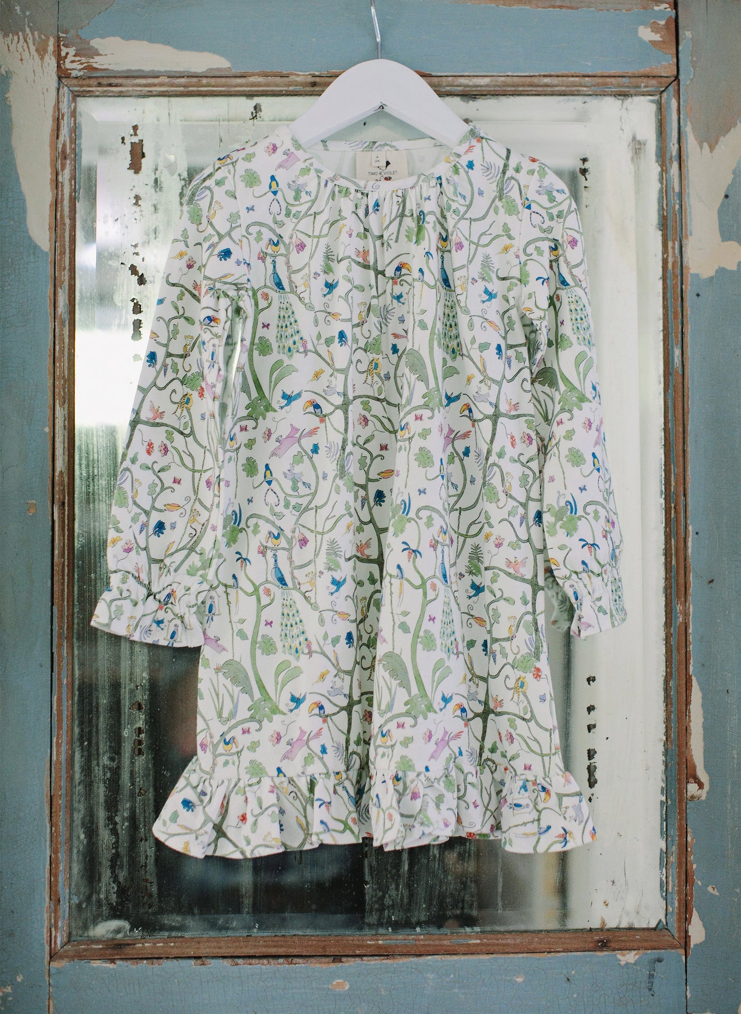 Sunday Morning Lounge Dress - Tropical Garden