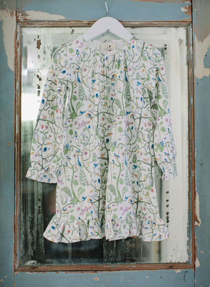 Sunday Morning Lounge Dress - Tropical Garden