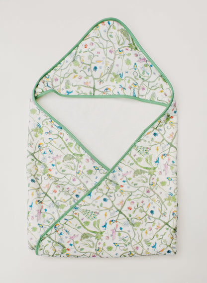 Hooded Bath Towel - Tropical Garden