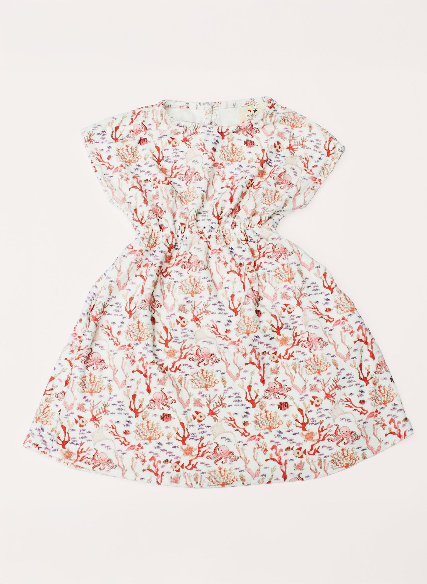 Delphine Dress - Rosy Coral Reef