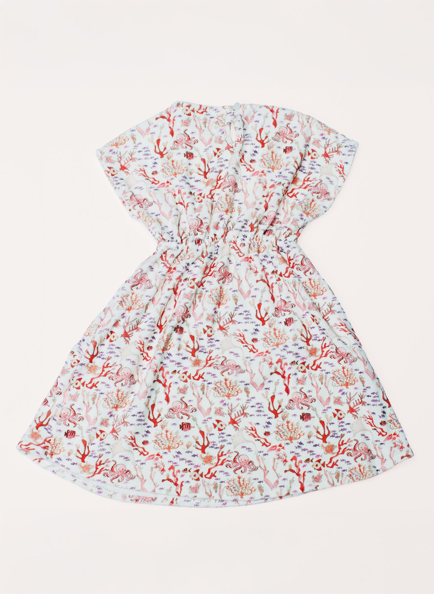 Delphine Dress - Rosy Coral Reef