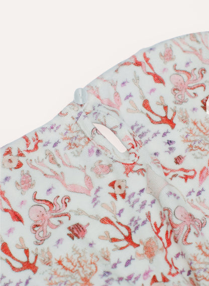 Delphine Dress - Rosy Coral Reef