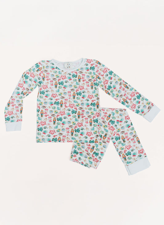 Children's Two Piece Organic  Pajamas - Santa's Cookies