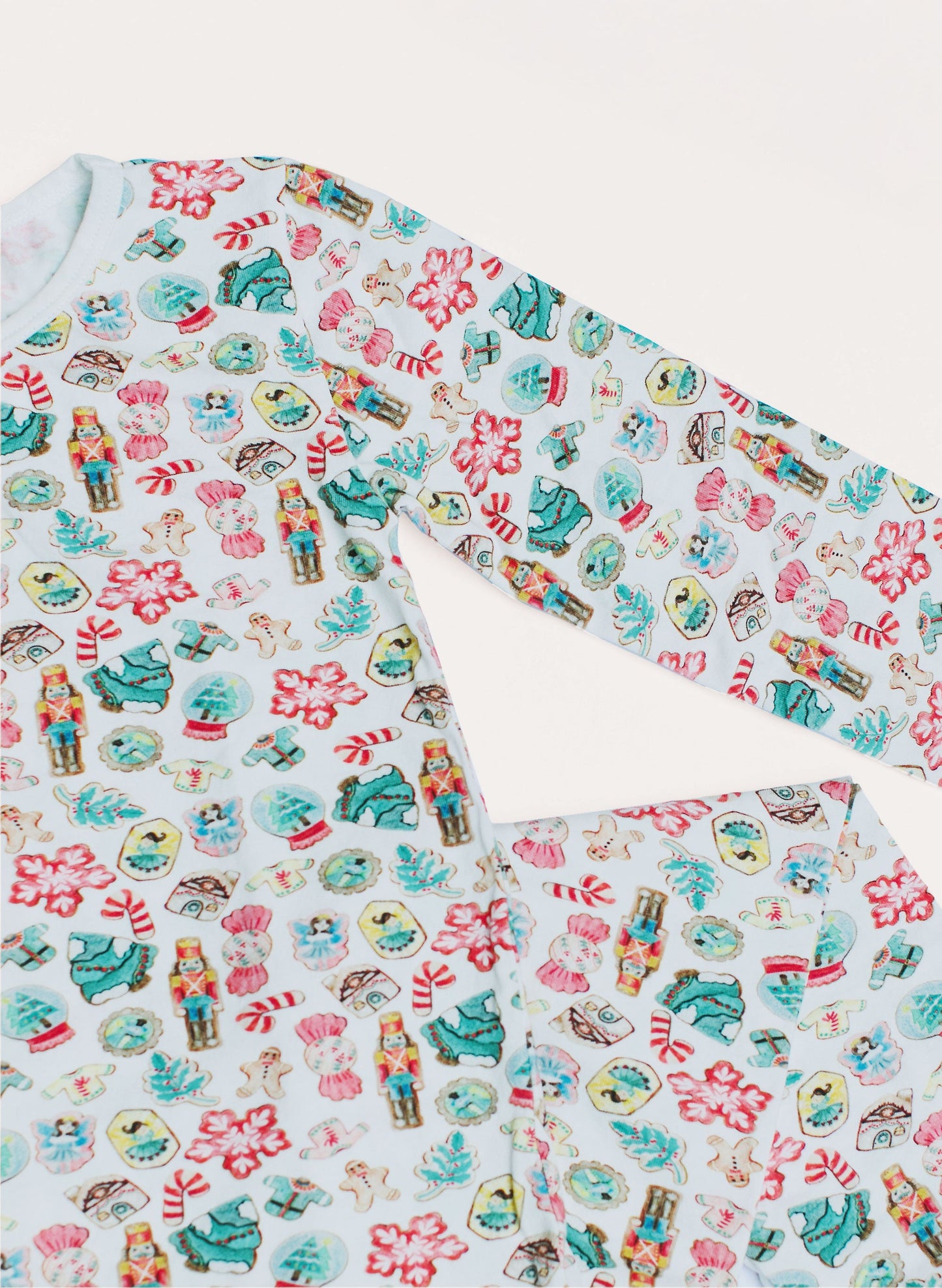 Children's Two Piece Organic  Pajamas - Santa's Cookies