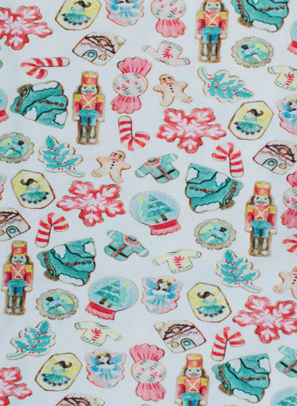 Children's Two Piece Organic  Pajamas - Santa's Cookies