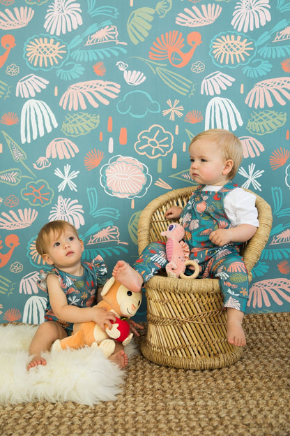 Pink Seahorse Teething Rattle