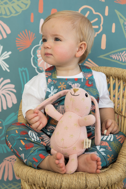 Knit Patterned Bunny Plush - Sparkle