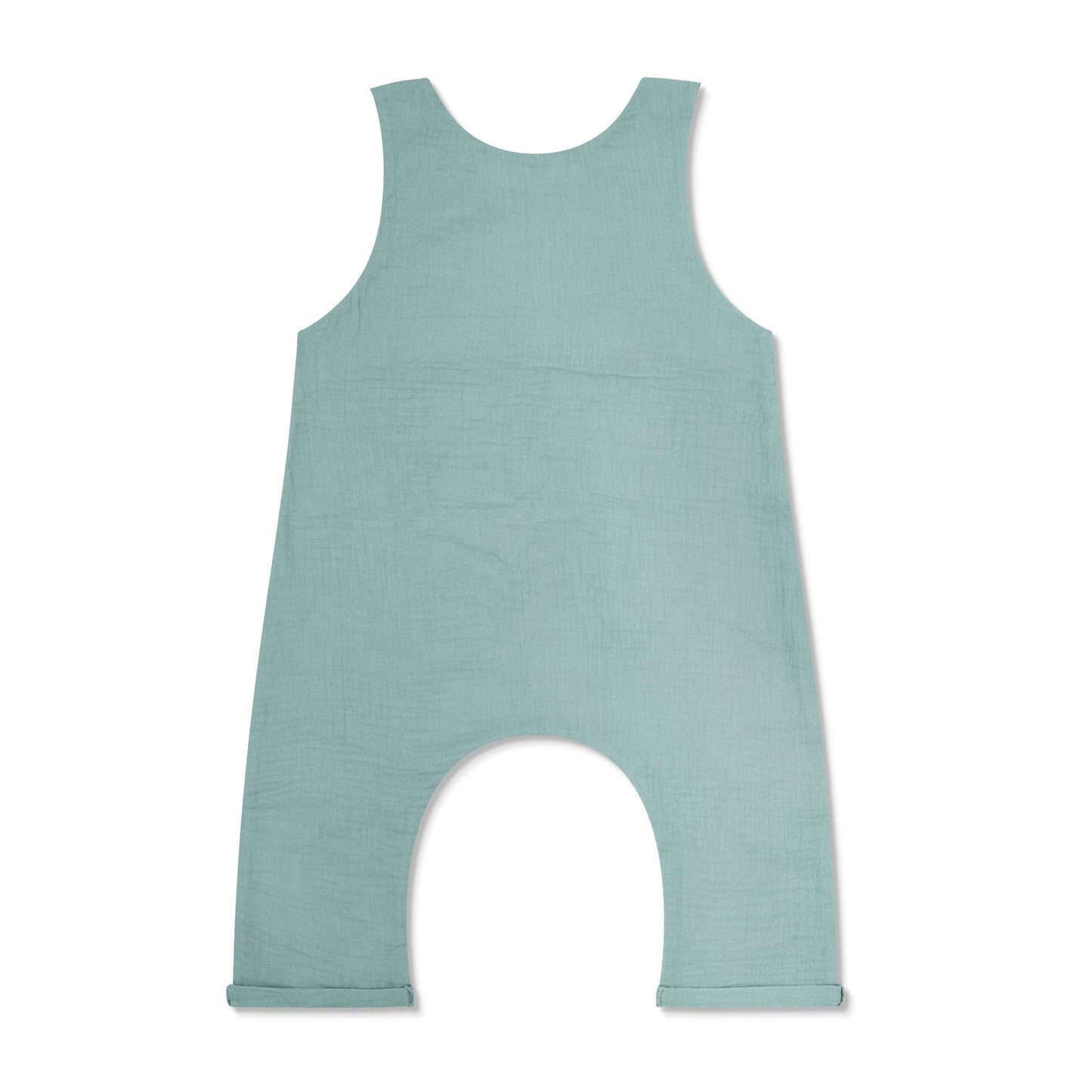 Muslin Snap Jumpsuit - Teal