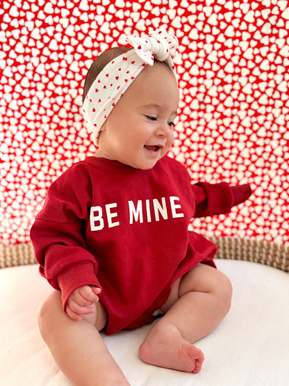 Be Mine Sweatshirt Romper - more colors