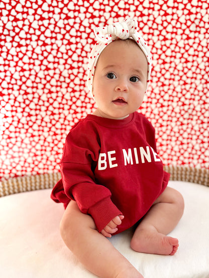 Be Mine Sweatshirt Romper - more colors