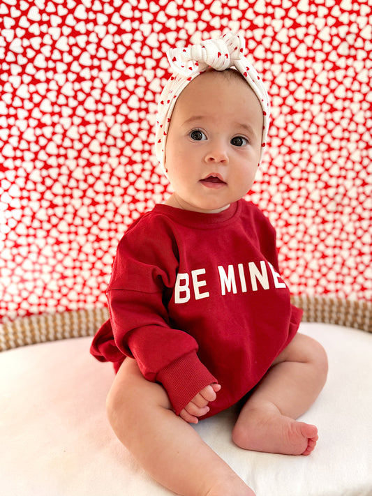 Be Mine Sweatshirt Romper - more colors