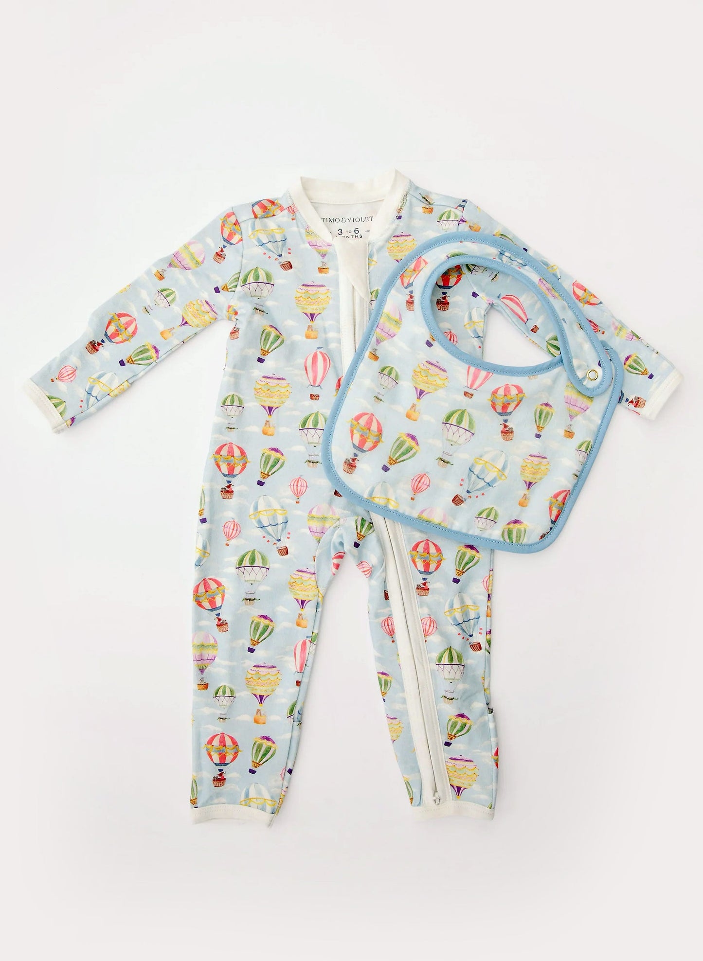 Baby Zippered One-Piece - Up, Up & Away