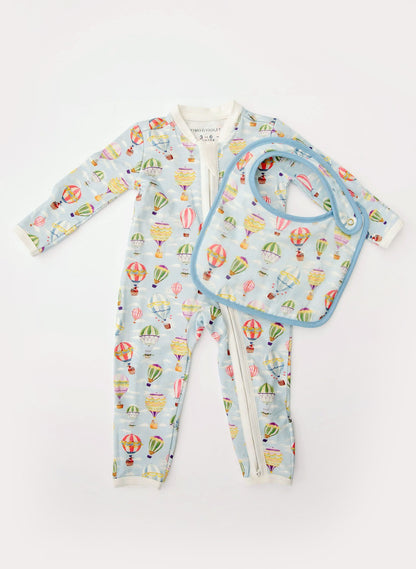 Baby Zippered One-Piece - Up, Up & Away