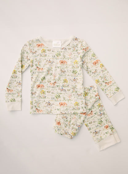 Children's Two Piece Organic Pajamas - Hunter Pace Equestrian