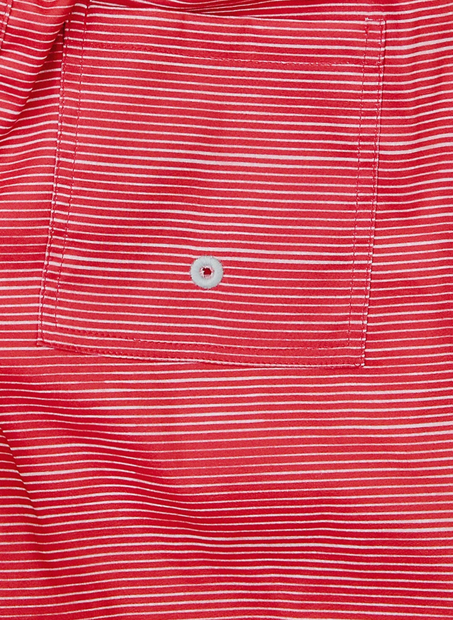 Boys Swim Short - Racing Red Stripe