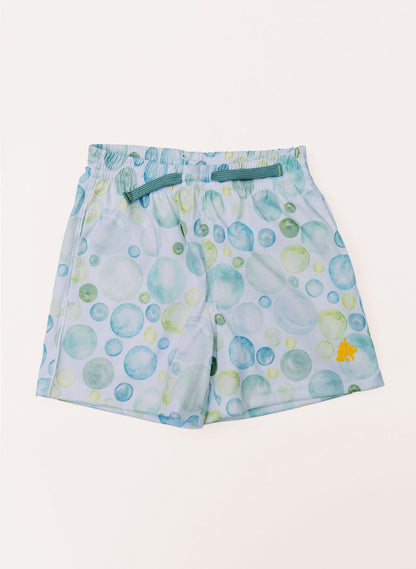 Boys Swim Short - Seafoam Bubbles