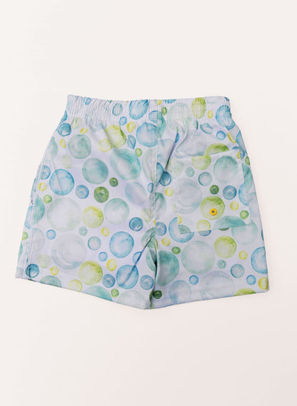 Boys Swim Short - Seafoam Bubbles
