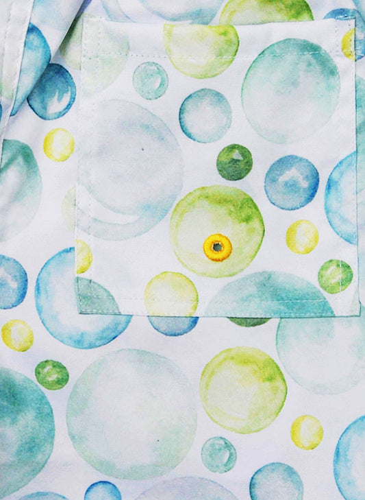Boys Swim Short - Seafoam Bubbles