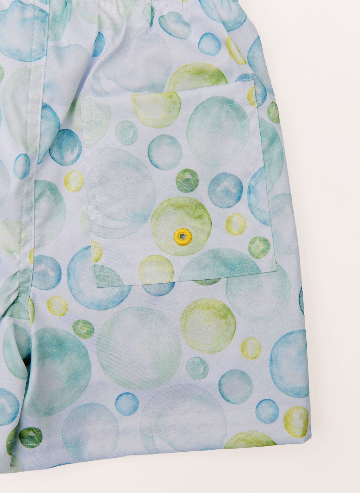 Boys Swim Short - Seafoam Bubbles