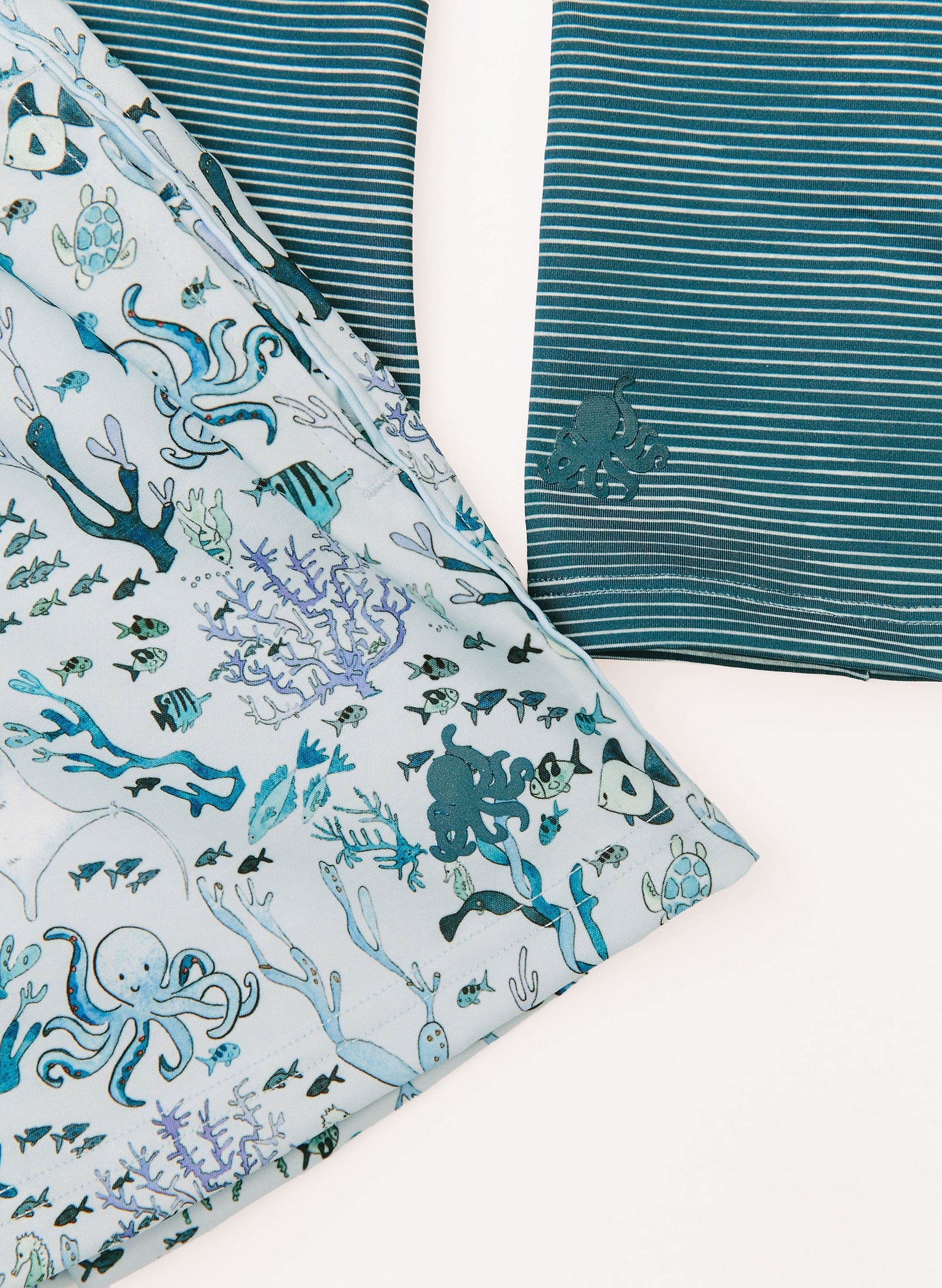 Boys Swim Short - Blue Coral Reef