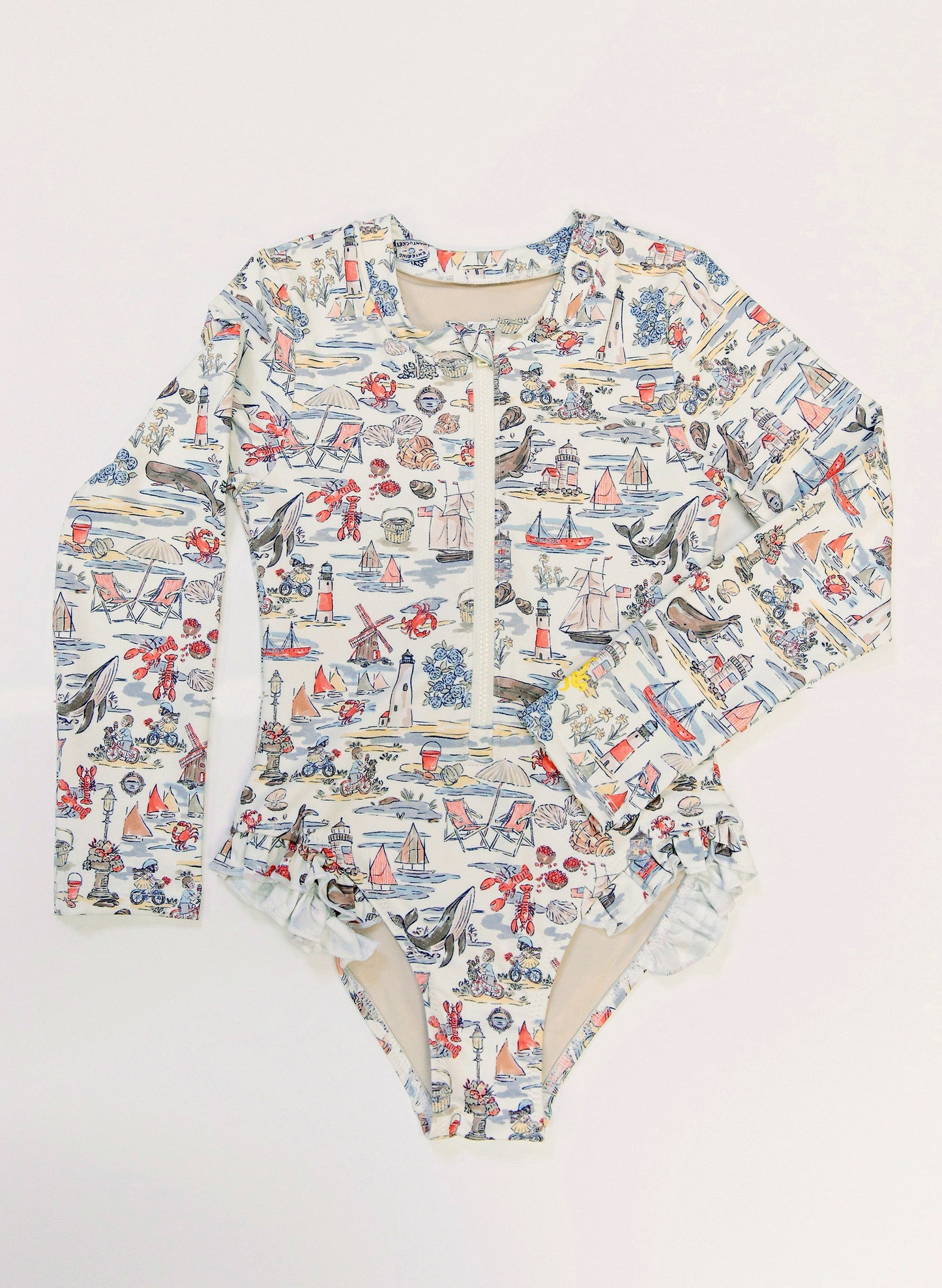 Girls Rashguard Swimsuit- Voyager's Lens
