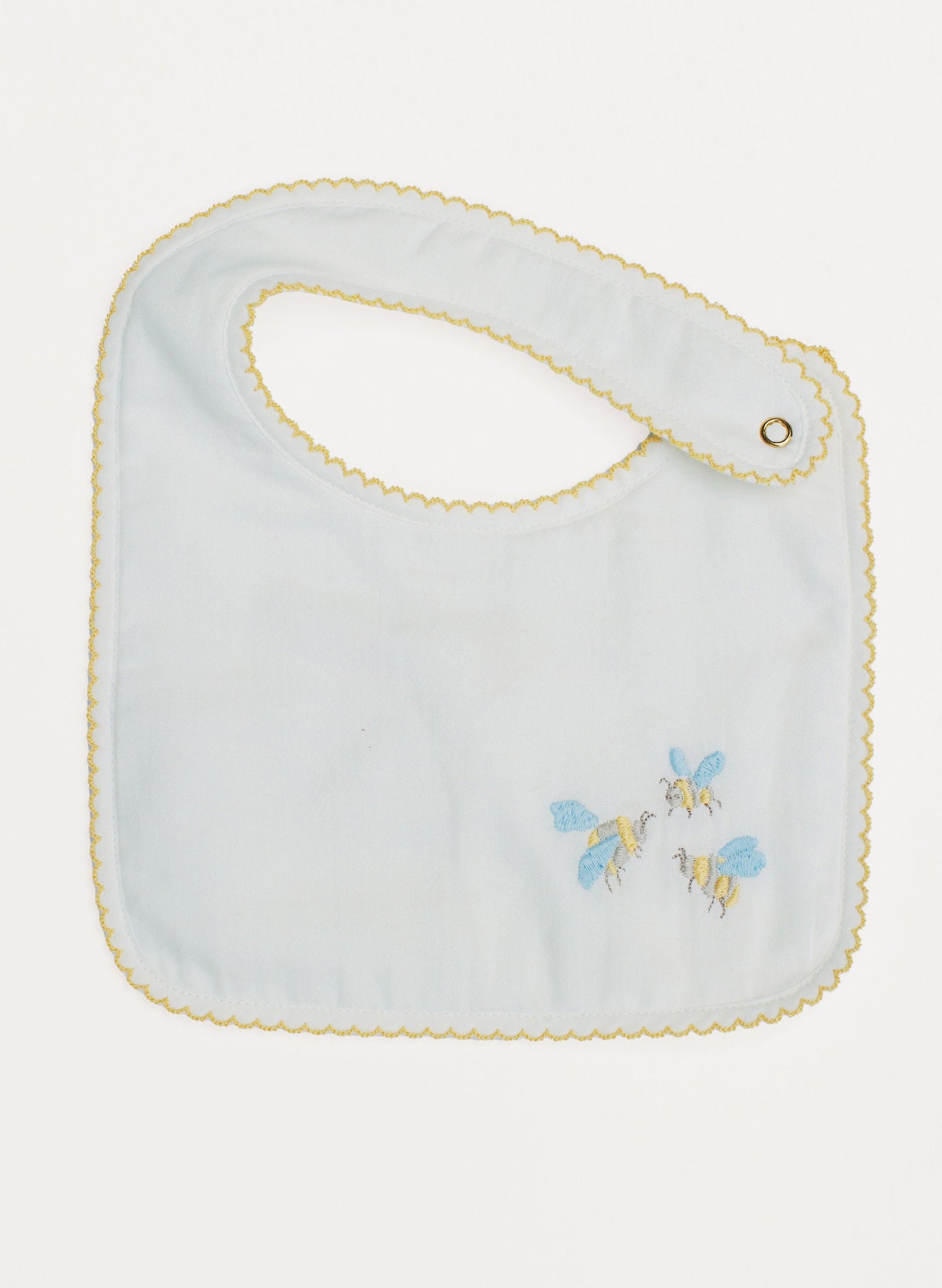 Baby Classic Bib - Embroidered Bee